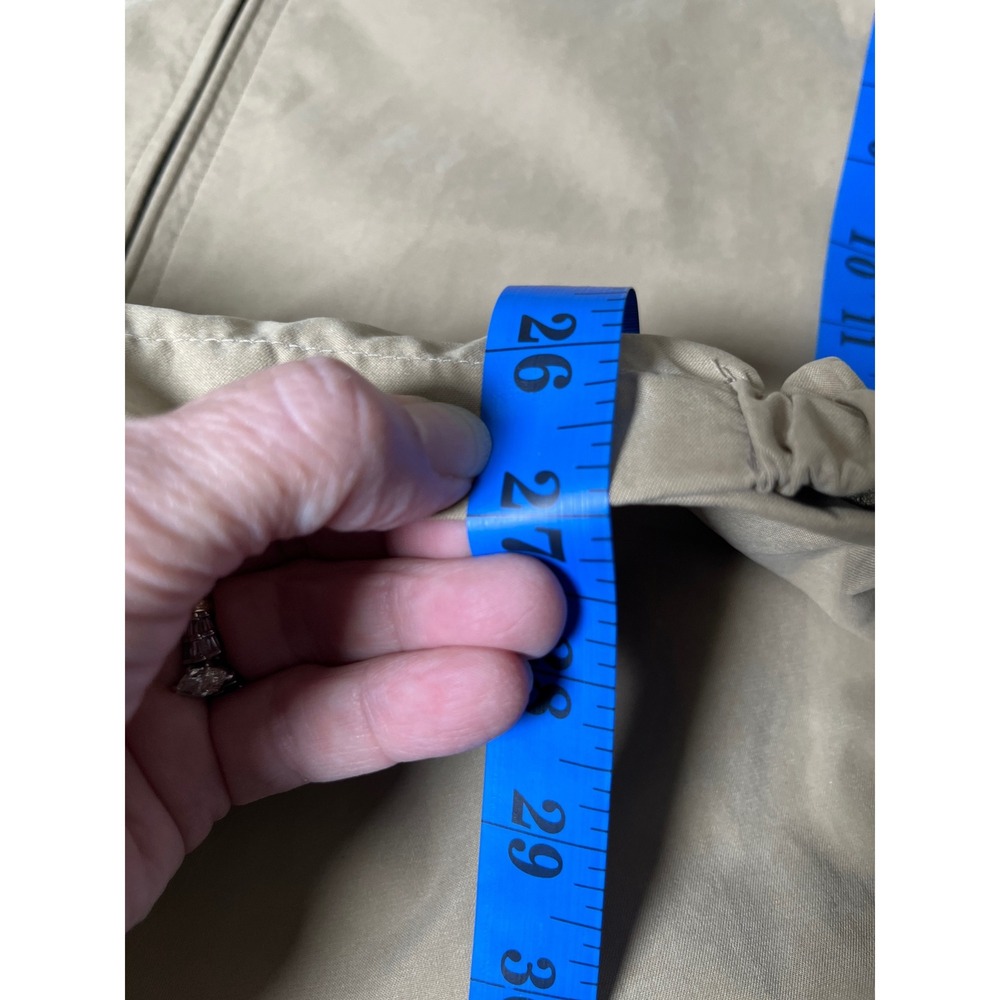 London Fog Men XL‎ Beige Tan Jacket Zip Front Lightweight Harrington Casual Coat - Picture 14 of 14
